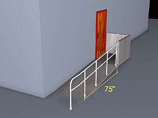 Ramp handrail