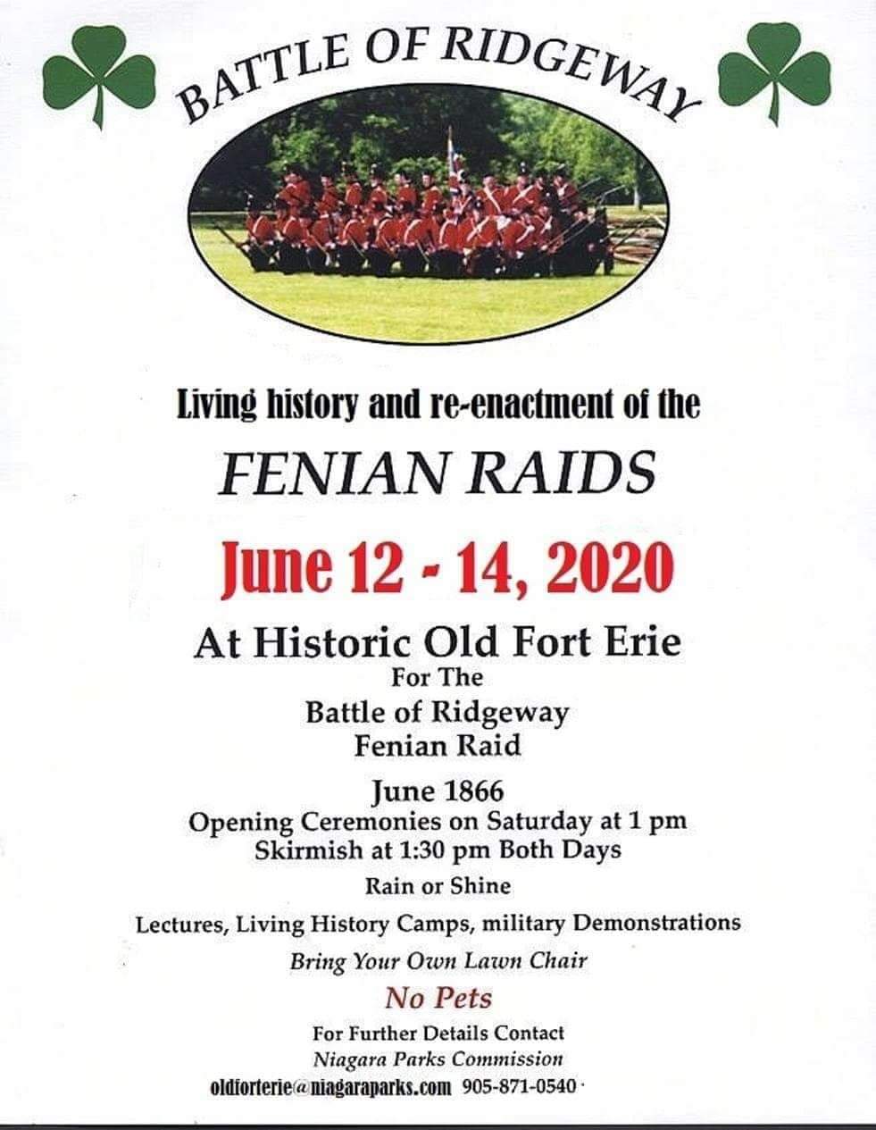 Fenian Raid flyer