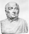 Seneca, marble bust, 3rd century, after an original bust of the 1st century; in the Staatliche ?