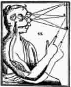 Descartes' route of visual perception