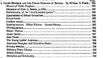 Contents of Fowle's memoir of Bingham