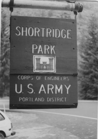 Shortridge Park sign