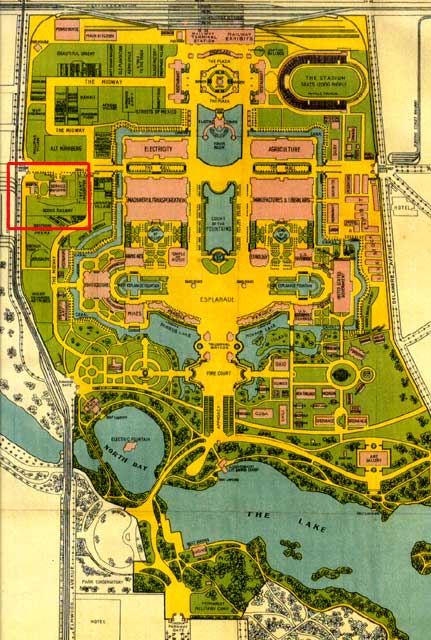 map of the Exposition