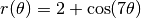 r(\theta) = 2 + \cos(7\theta)