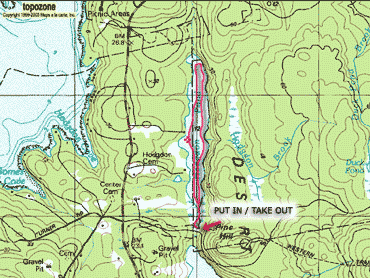 Hodgdon Pond paddle route