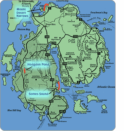  Mount Desert Island Map