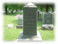 Image of Julia Griffen's tombstone