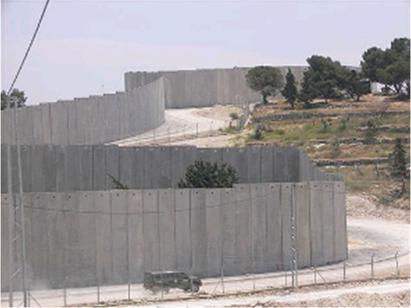 The Wall, looking south from Abu Dis, East Jerusalem. Photo by Irus Braverman