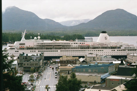  My ship Westerdam in Ketchikan