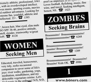 Zombie Personal Ad