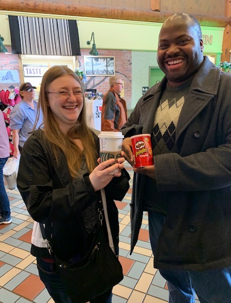 Traditional Starbucks stop on the way to Woods Hole KCMB meeting April 2019