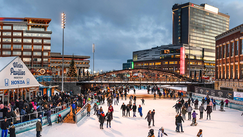 Ice Skating at Canalside