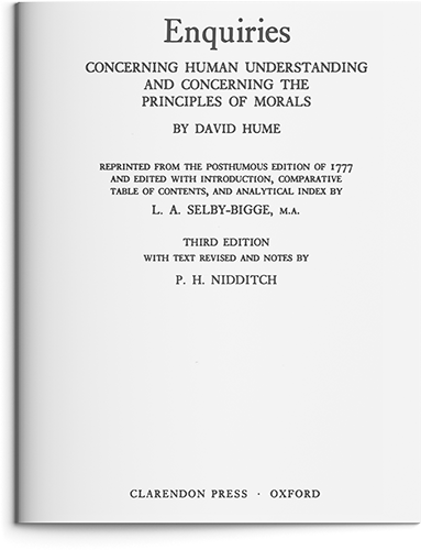 An Enquiry Concerning the Principles of Morals by David Hume