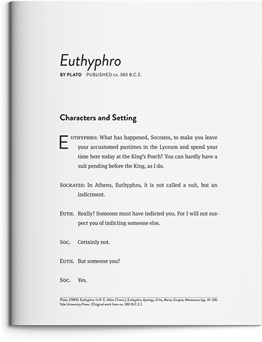 Euthyphro by Plato