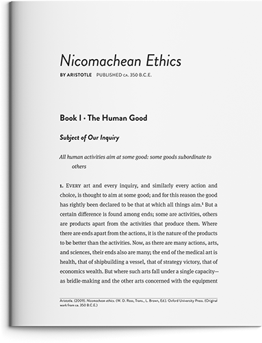 Nicomachean Ethics by Aristotle
