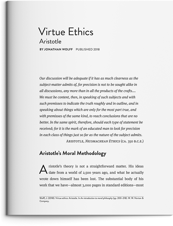 Virtue Ethics: Aristotle by Jonathan Wolff