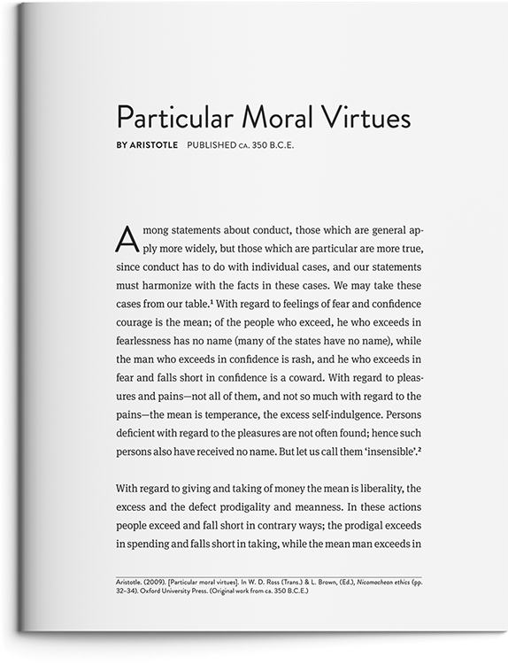 Particular Moral Virtues by Aristotle