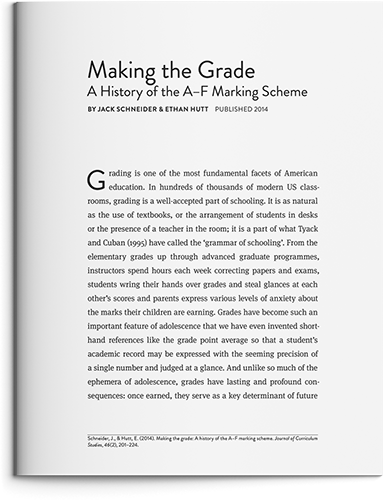 Making the Grade by Jack Schneider & Ethan Hutt
