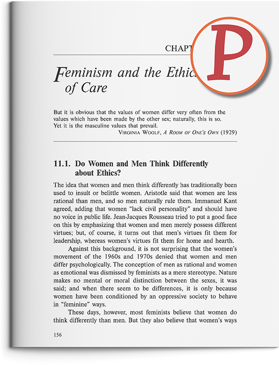 Feminism and the Ethics of Care by James Rachels & Stuart Rachels