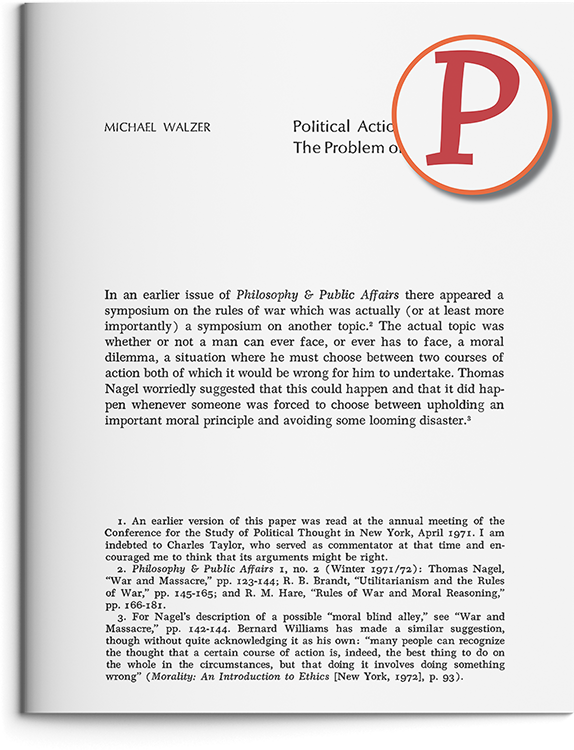 Political Action: The Problem of Dirty Hands by Michael Walzer & Conflicts Between Rules by James Rachels & Stuart Rachels