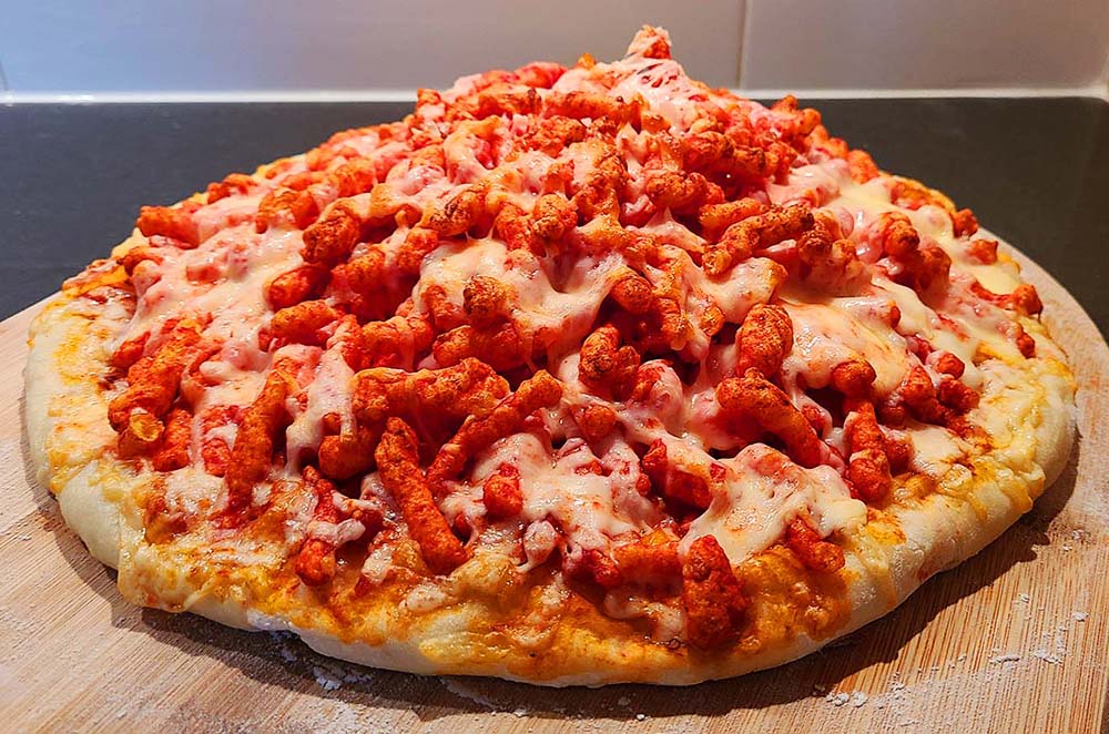 500 Flamin&rsquo; Hot Cheeto Pizza