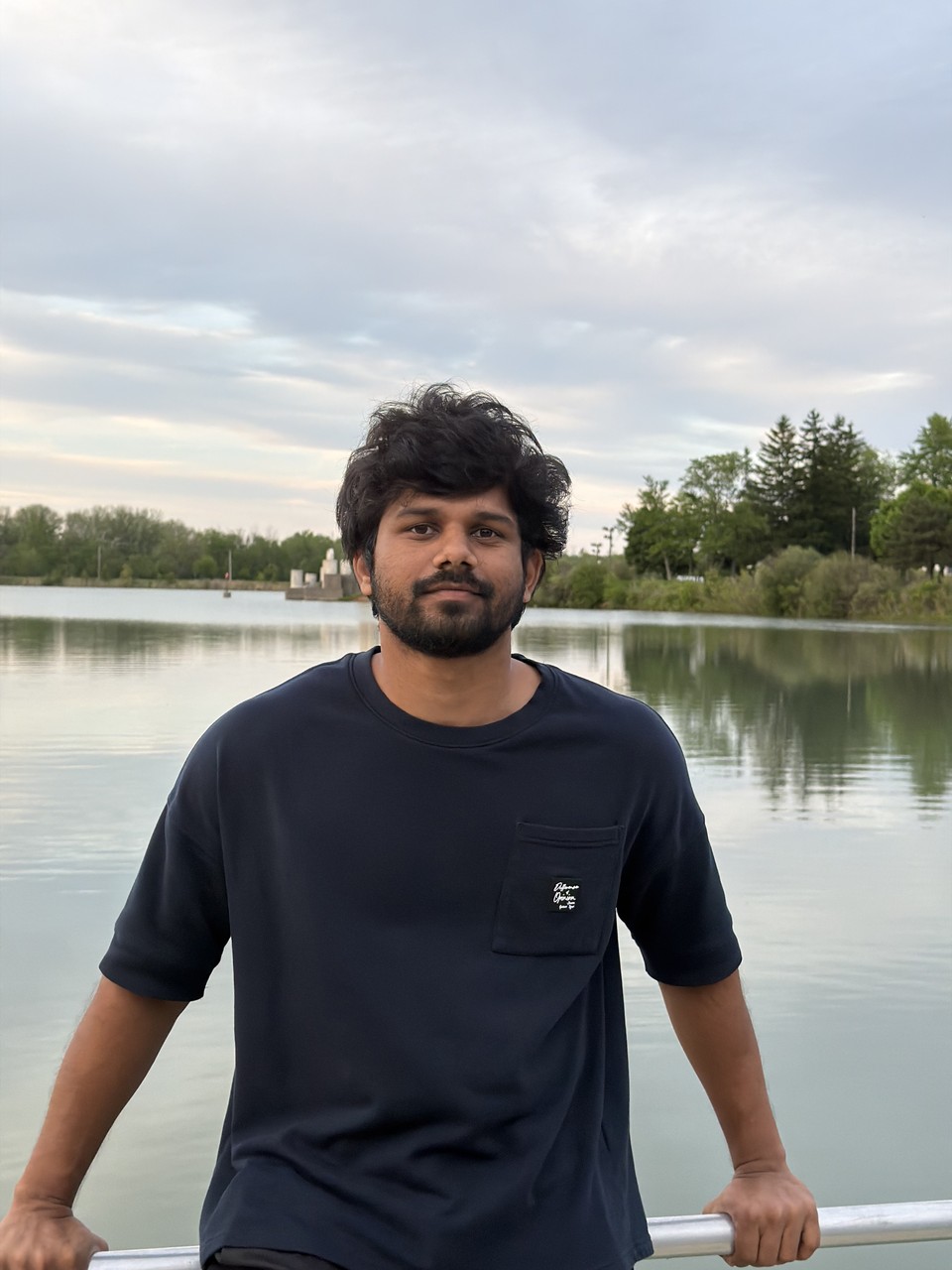 Pavan Varma Pothuri by a lake