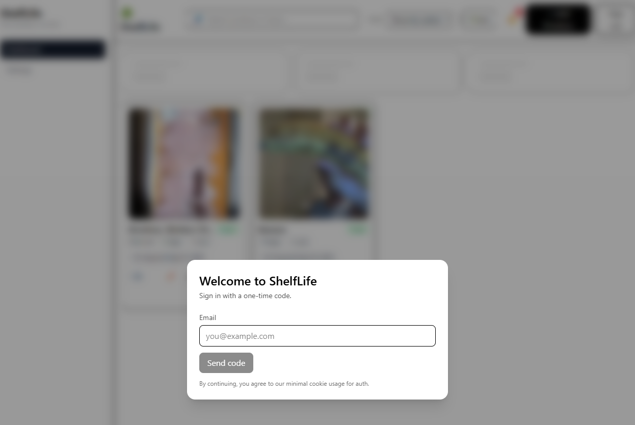 ShelfLife App